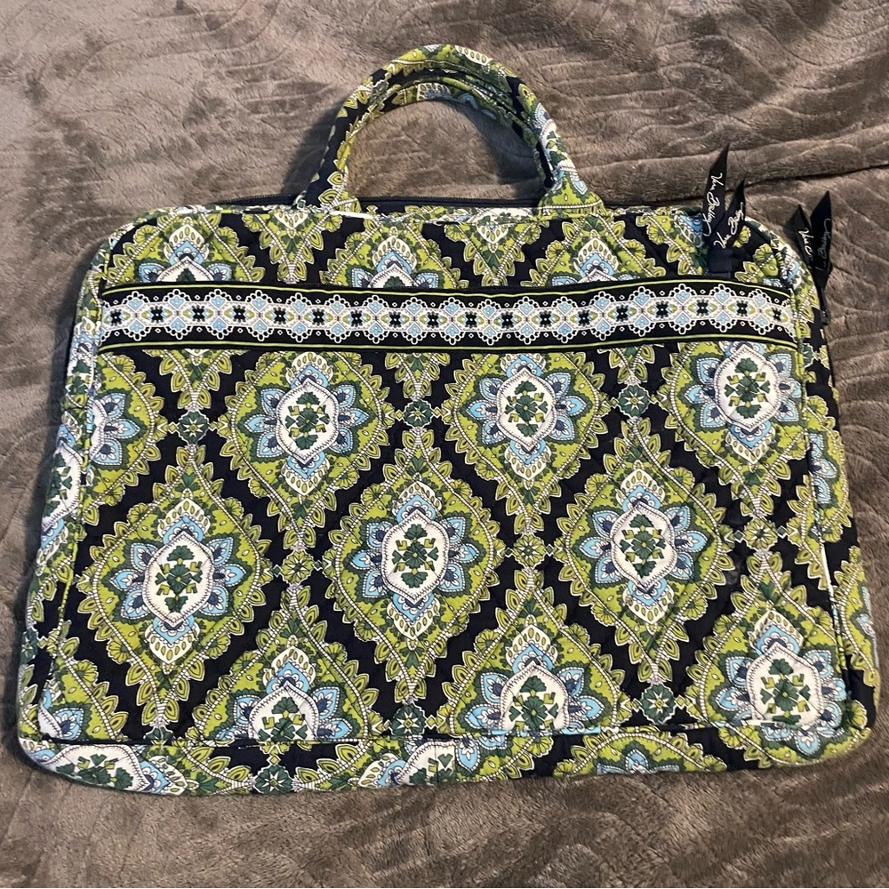 Vera Bradley-Laptop Bag  Green and Blue Women Bag